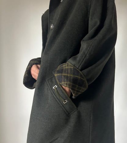 Wool and alpaca green loden