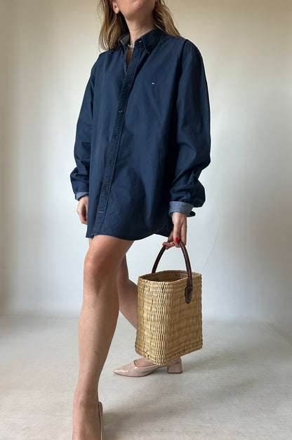 TOMMY HILFIGER oversize navy shirt