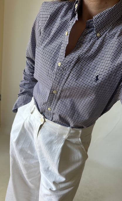 RALPH LAUREN vichy petite shirt