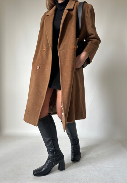 PIACENZA pure wool camel coat