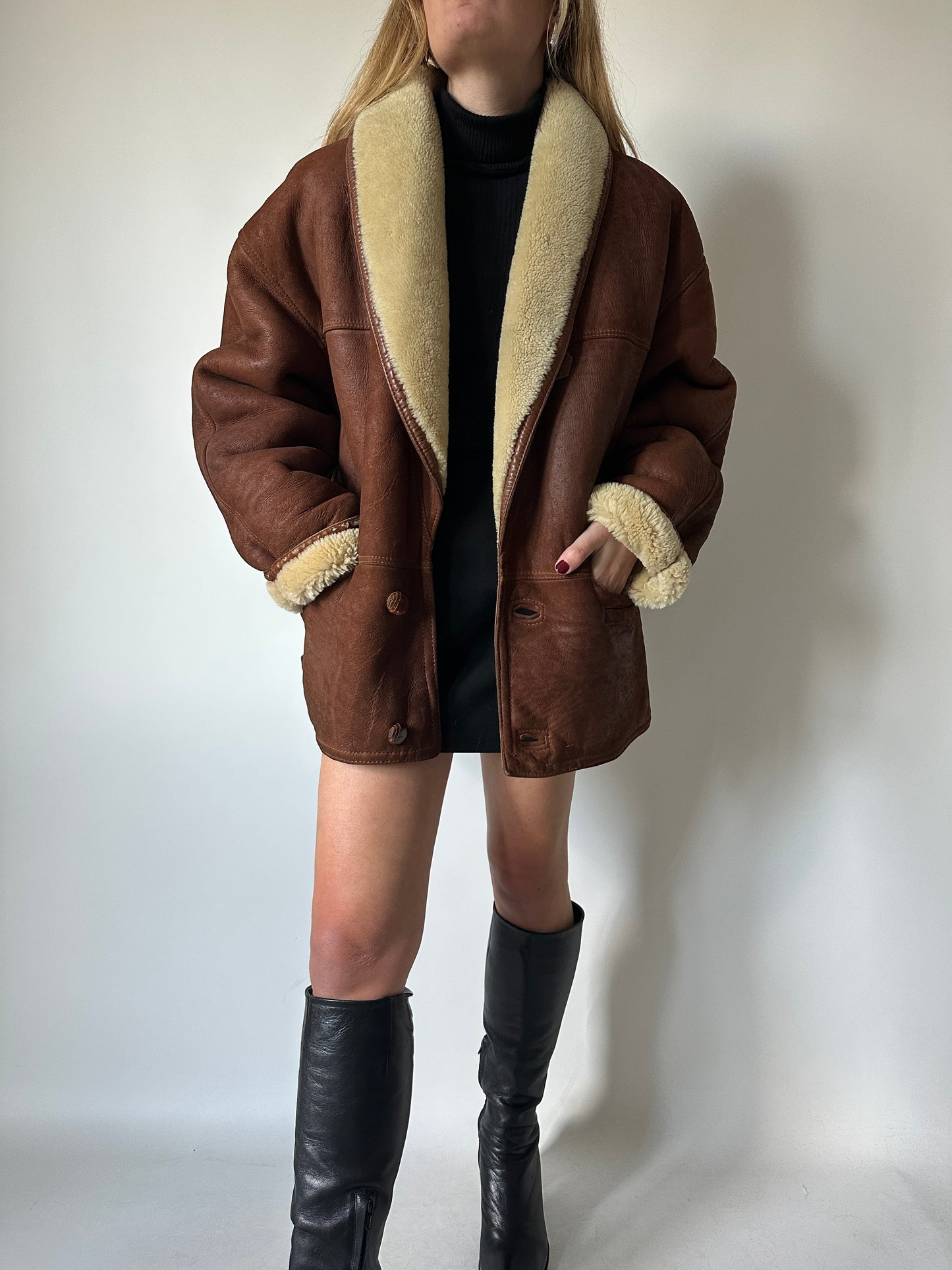 Brown perfect Shearling