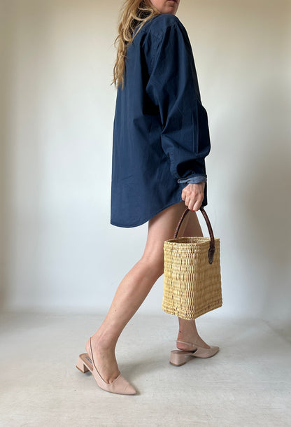 TOMMY HILFIGER oversize navy shirt