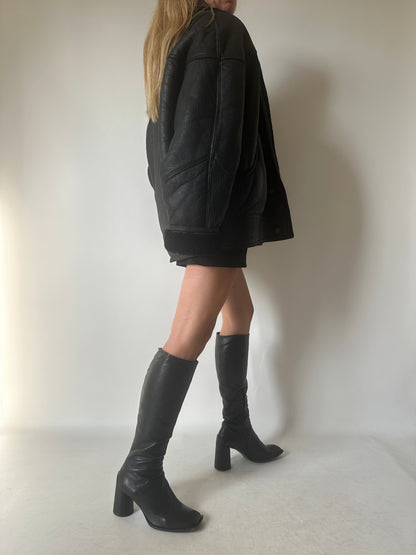 Perfect black Shearling