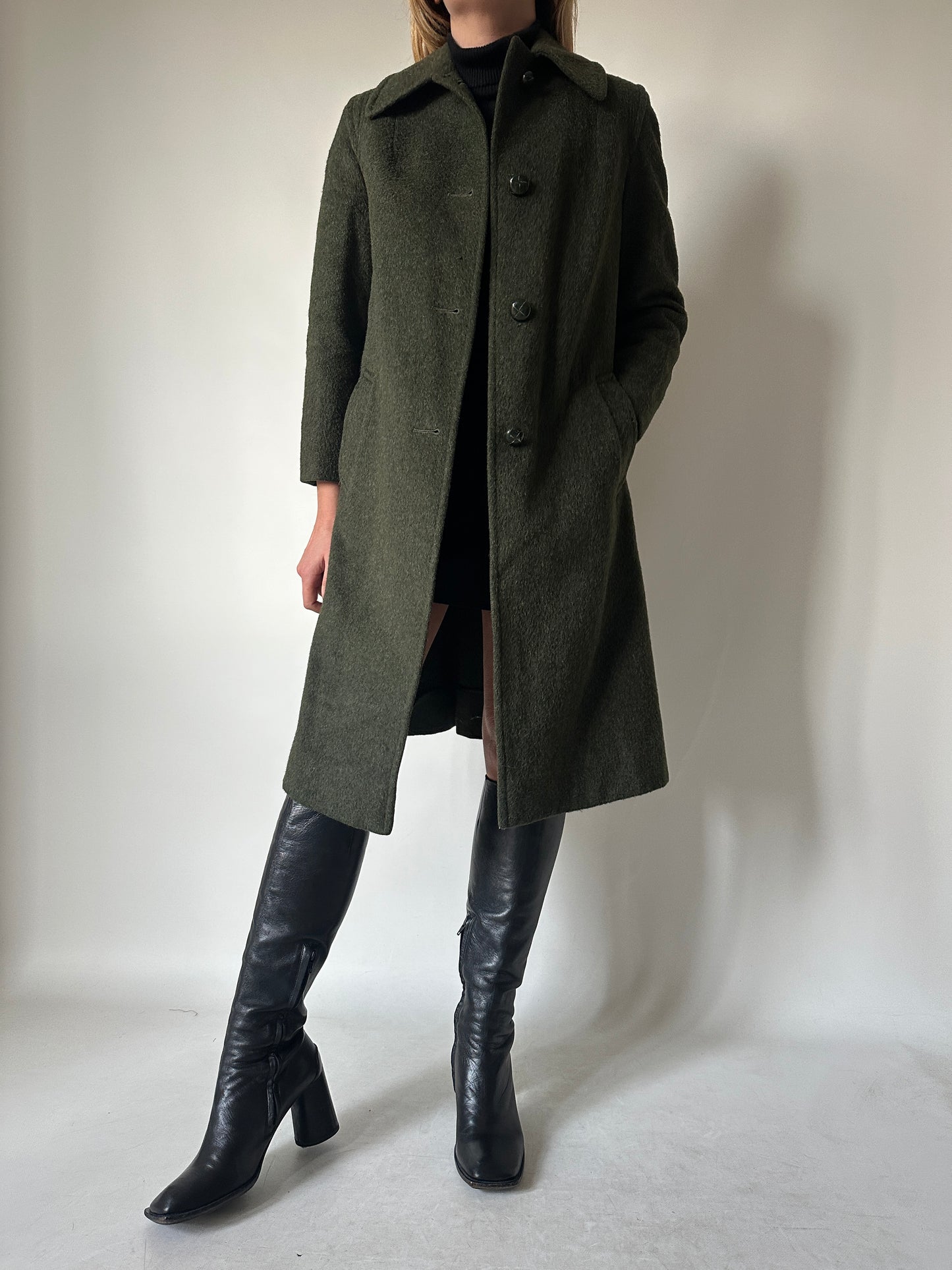 Wool and alpaca petite Loden