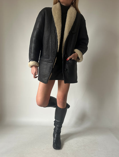 Dreamy black petite Shearling