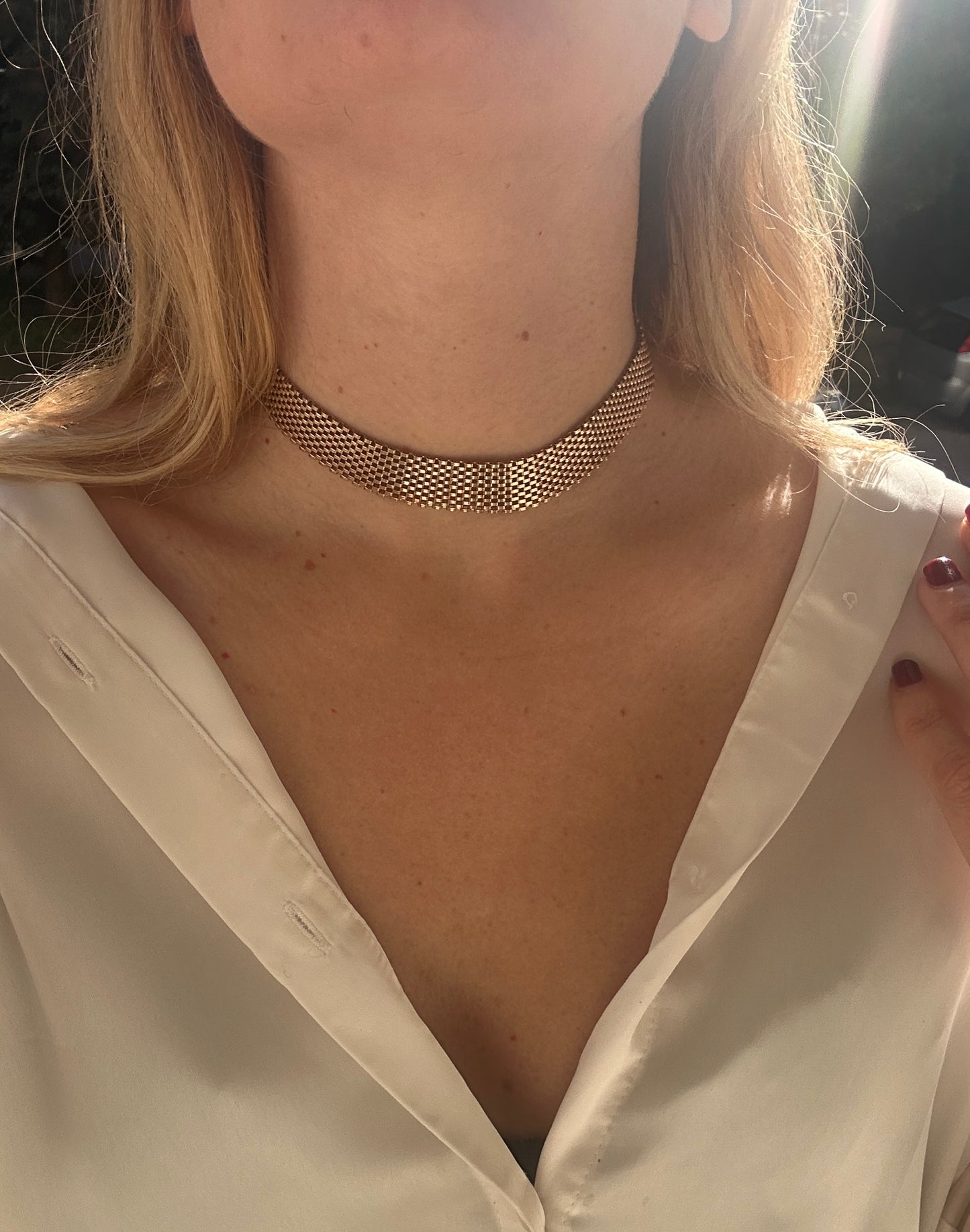 Collier panthere goldtone
