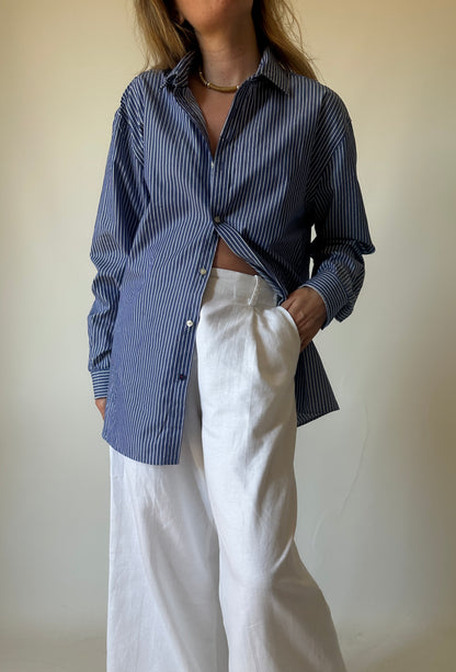 TOMMY HILFIGER blue striped shirt