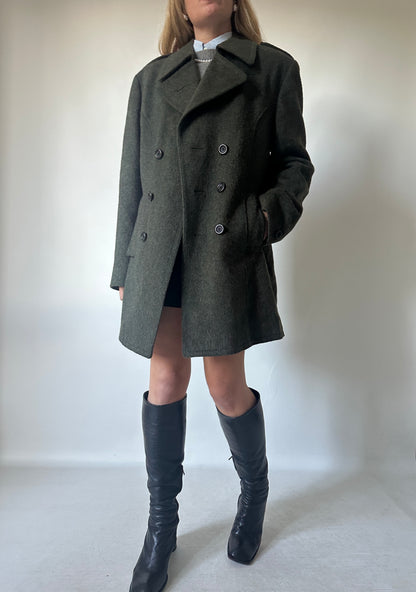 Dreamy double-breast Loden coat