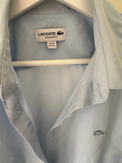 LA COSTE minimal blue shirt