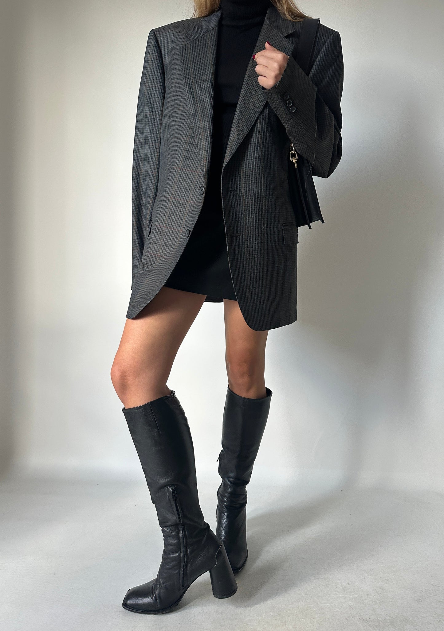 LANVIN pied de poule wool blazer