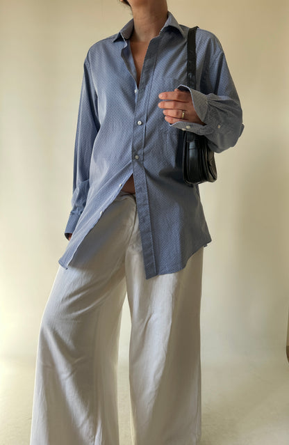 Tommy Hilfiger blue dots shirt - nuova