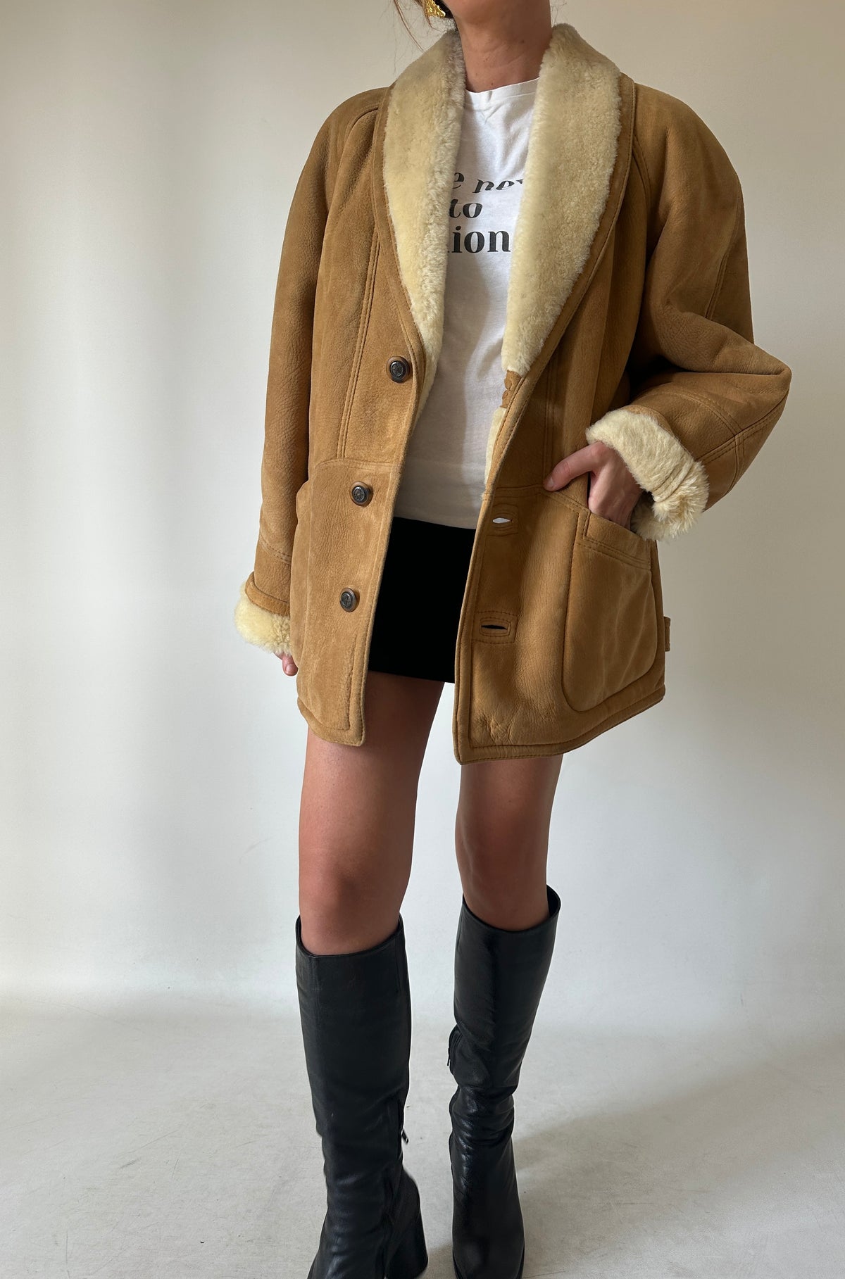 Honey petite Shearling