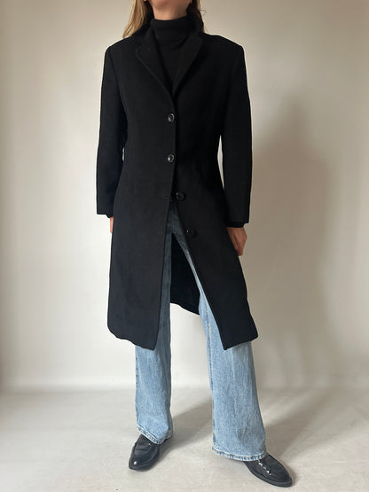 Wool slim coat