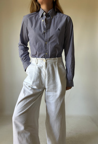 RALPH LAUREN vichy petite shirt