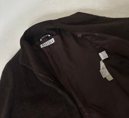 Cappotto Marella petite in lana e mongolia