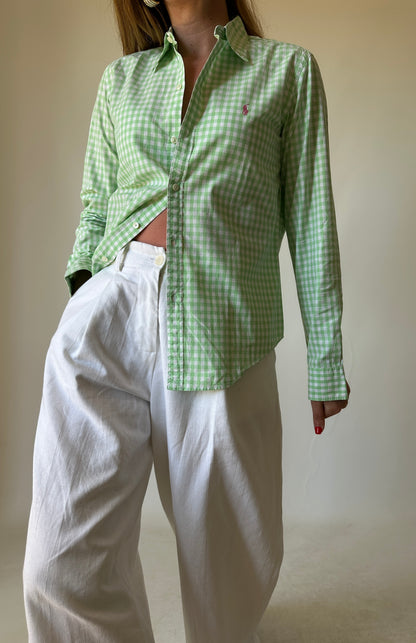 RALPH LAUREN vichy petite shirt
