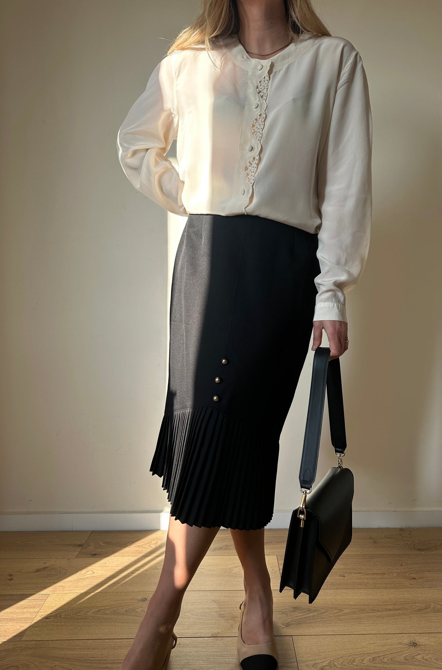 Minimal plisse skirt