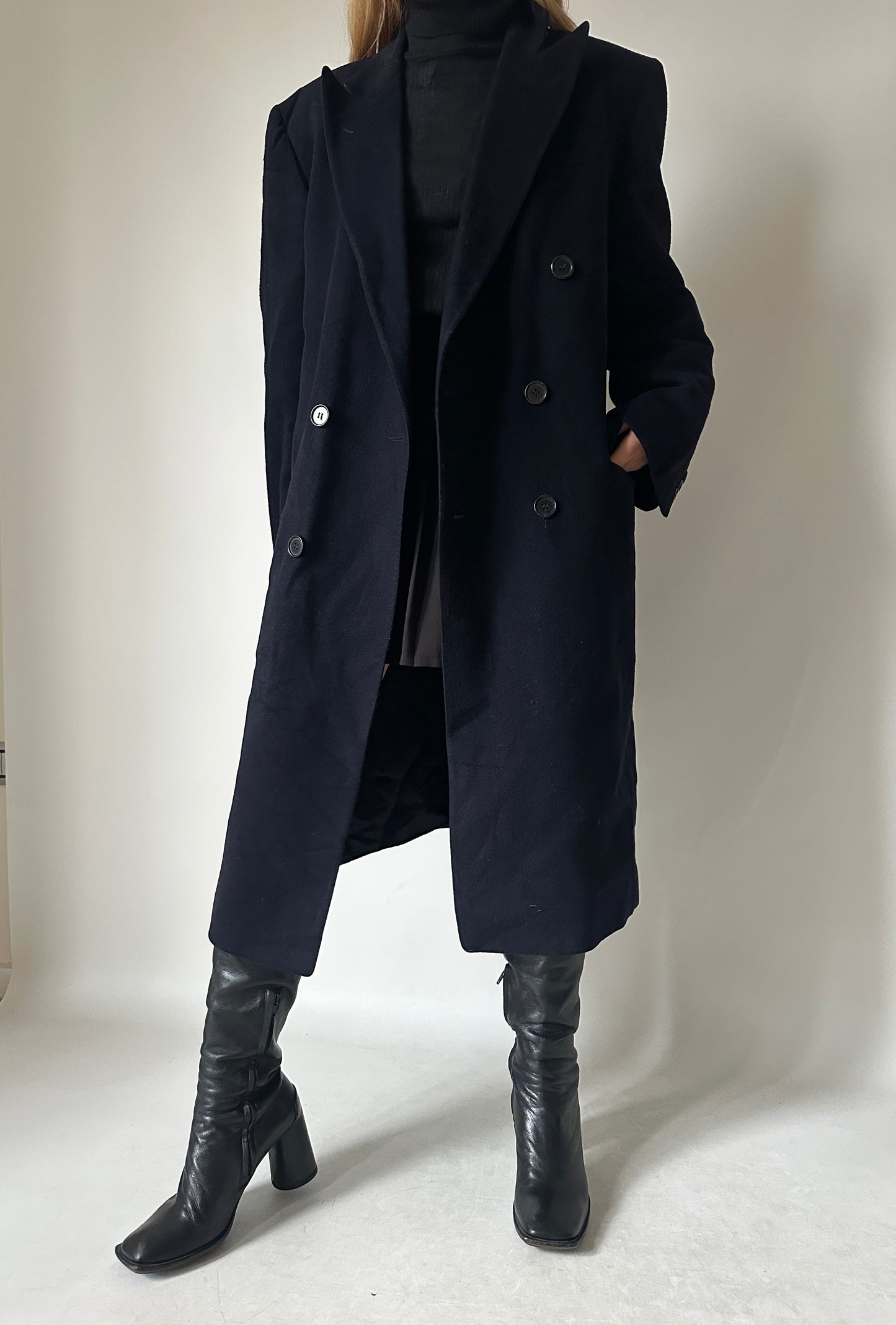 The Frankie extra long wool coat