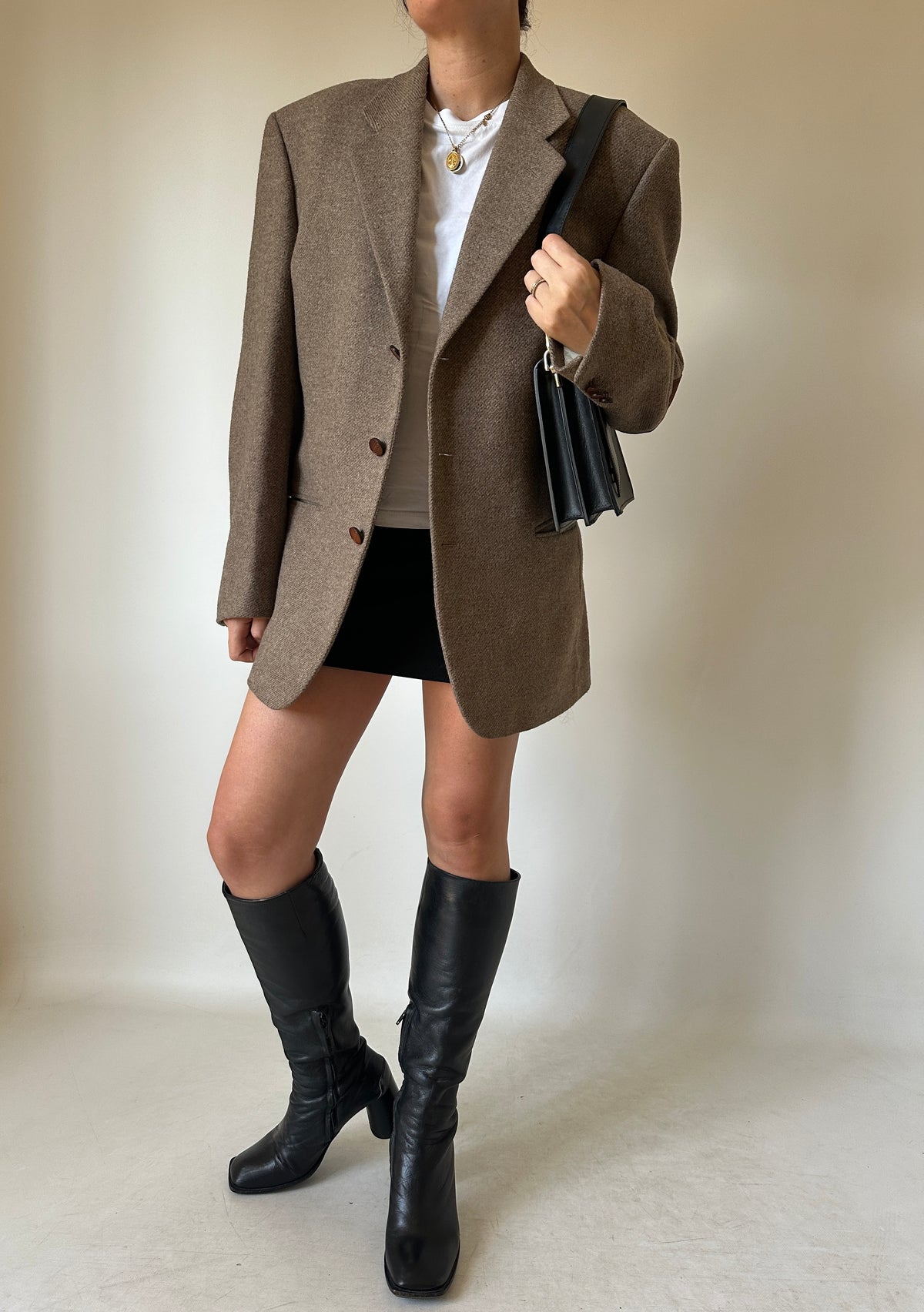 CACHAREL herringbone blazer