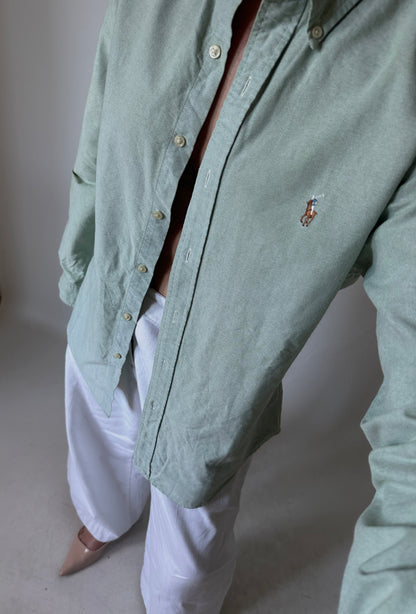 RALPH LAUREN salvia petite shirt
