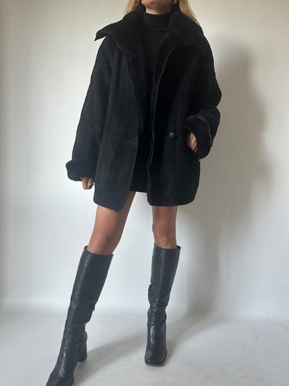 Perfect black Shearling