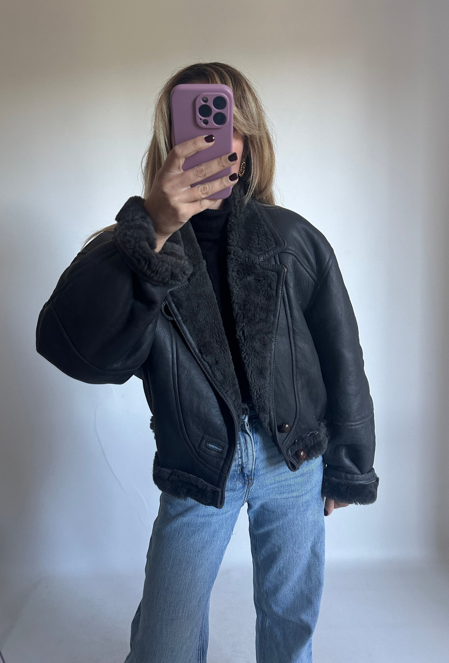 Petite antracite Shearling