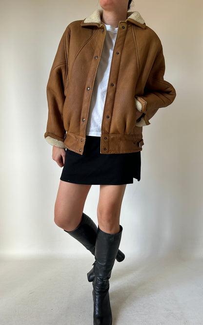 Petite bomber Shearling