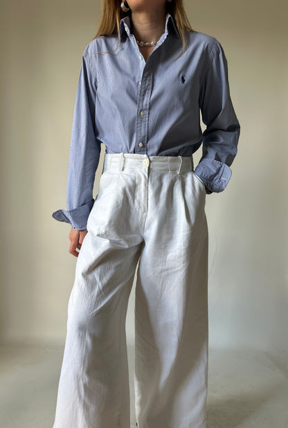 RALPH LAUREN striped blue shirt