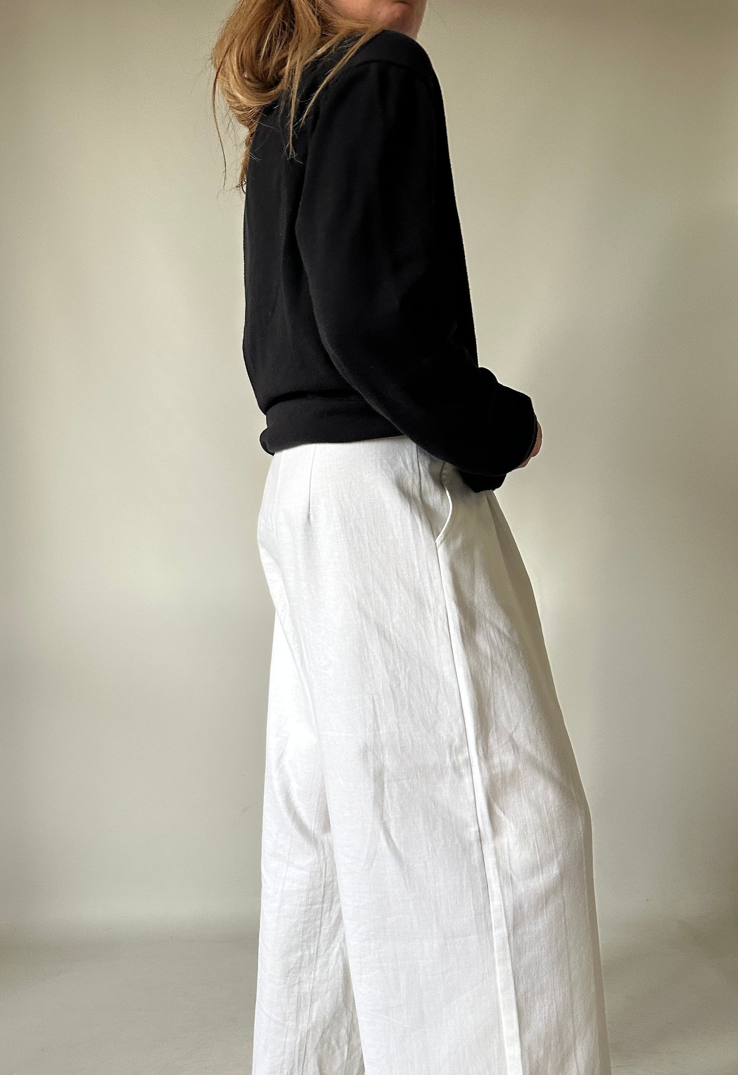RALPH LAUREN black cotton sweater