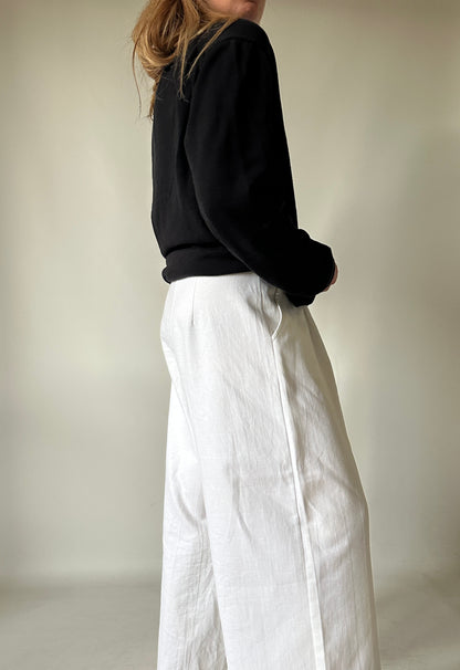 RALPH LAUREN black cotton sweater