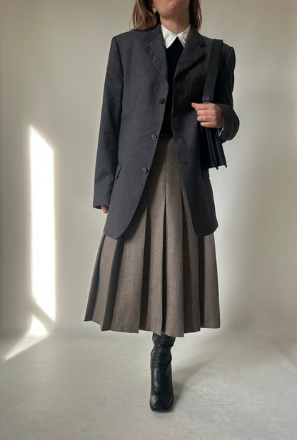 Made in Italy light wool grey blazer
