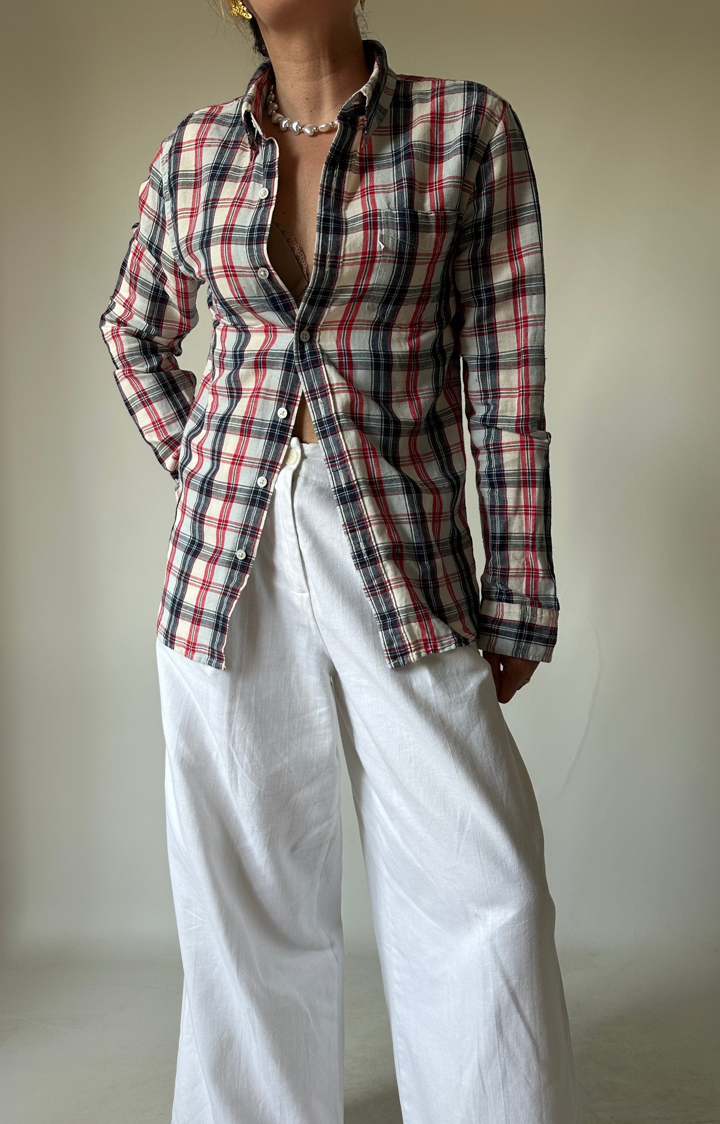 LEVI'S tartan petite shirt
