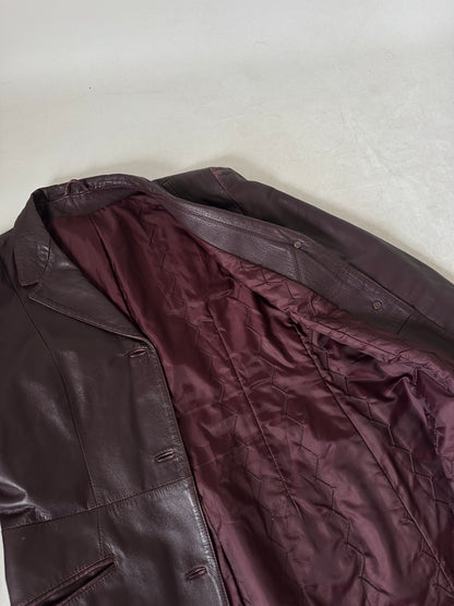 Vinaccia unique leather trench