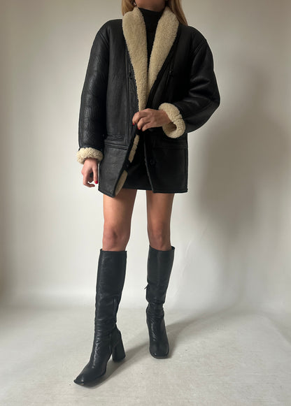 Dreamy black petite Shearling