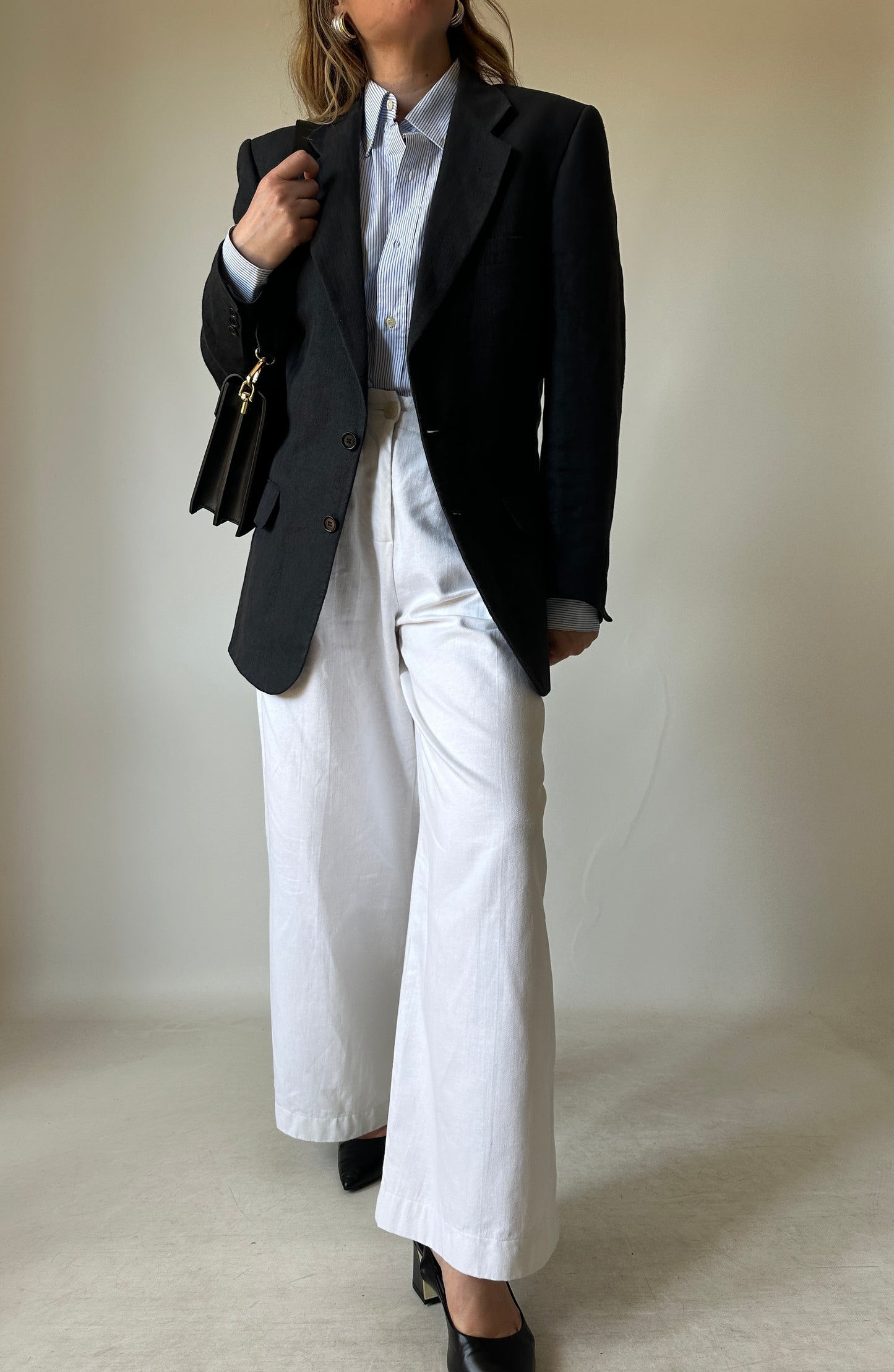 Blazer slim in puro lino