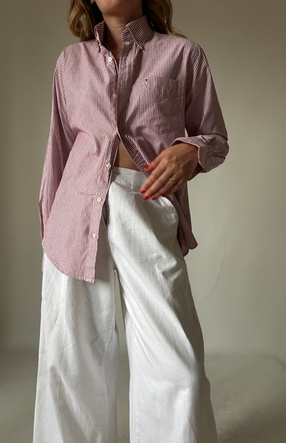 TOMMY HILFIGER striped petite shirt - nuova con etichetta