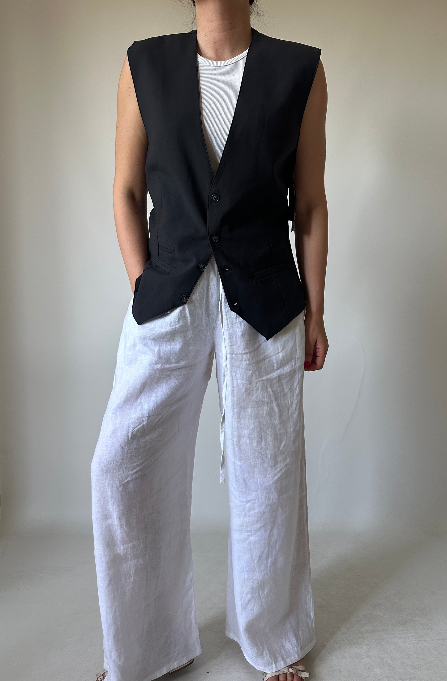 Gilet cool in fresco lana