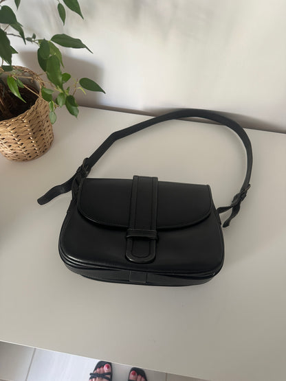 Minimal real leather bag