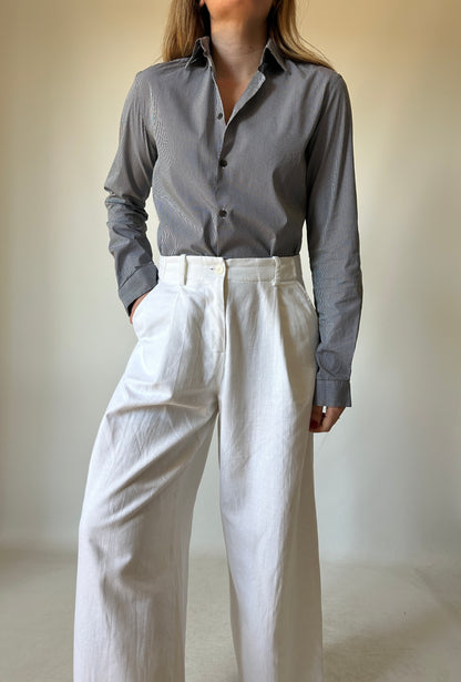 COSTUME NATIONAL vichy petite shirt