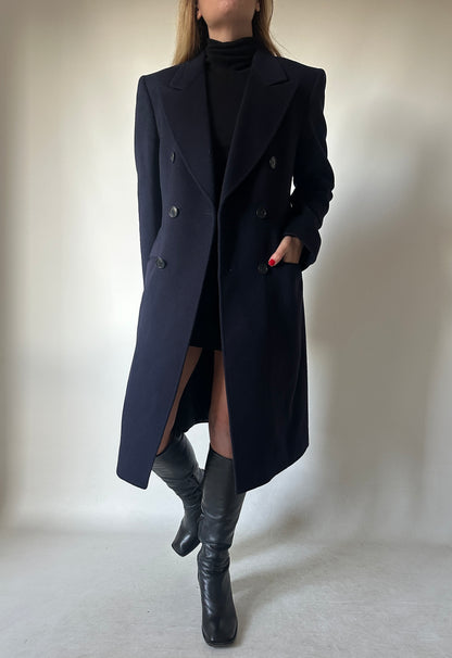 Luxury cachemire navy coat