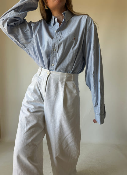 RALPH LAUREN oversize blue shirt