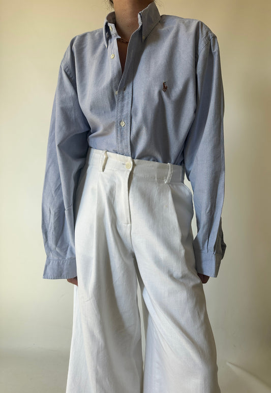 RALPH LAUREN oversize blue shirt