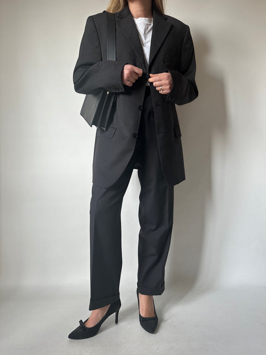 Pure wool antracite suit