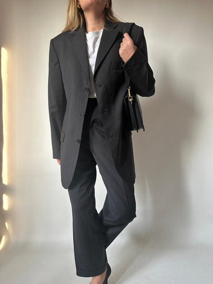 Pure wool antracite suit
