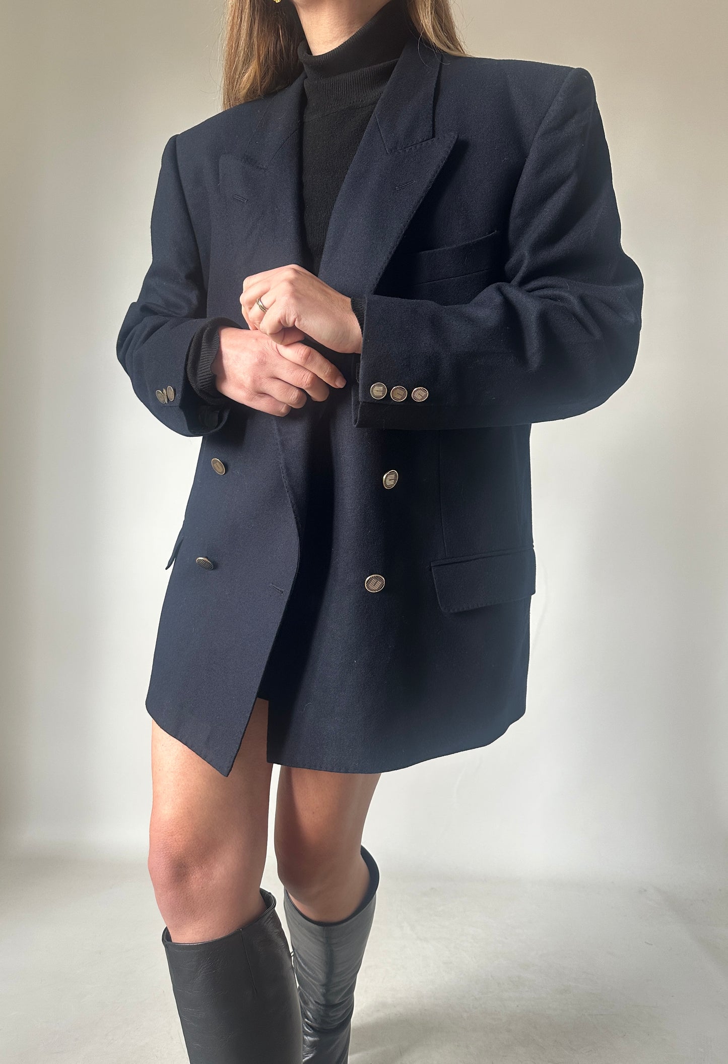 UNGARO double breast virgin wool blazer