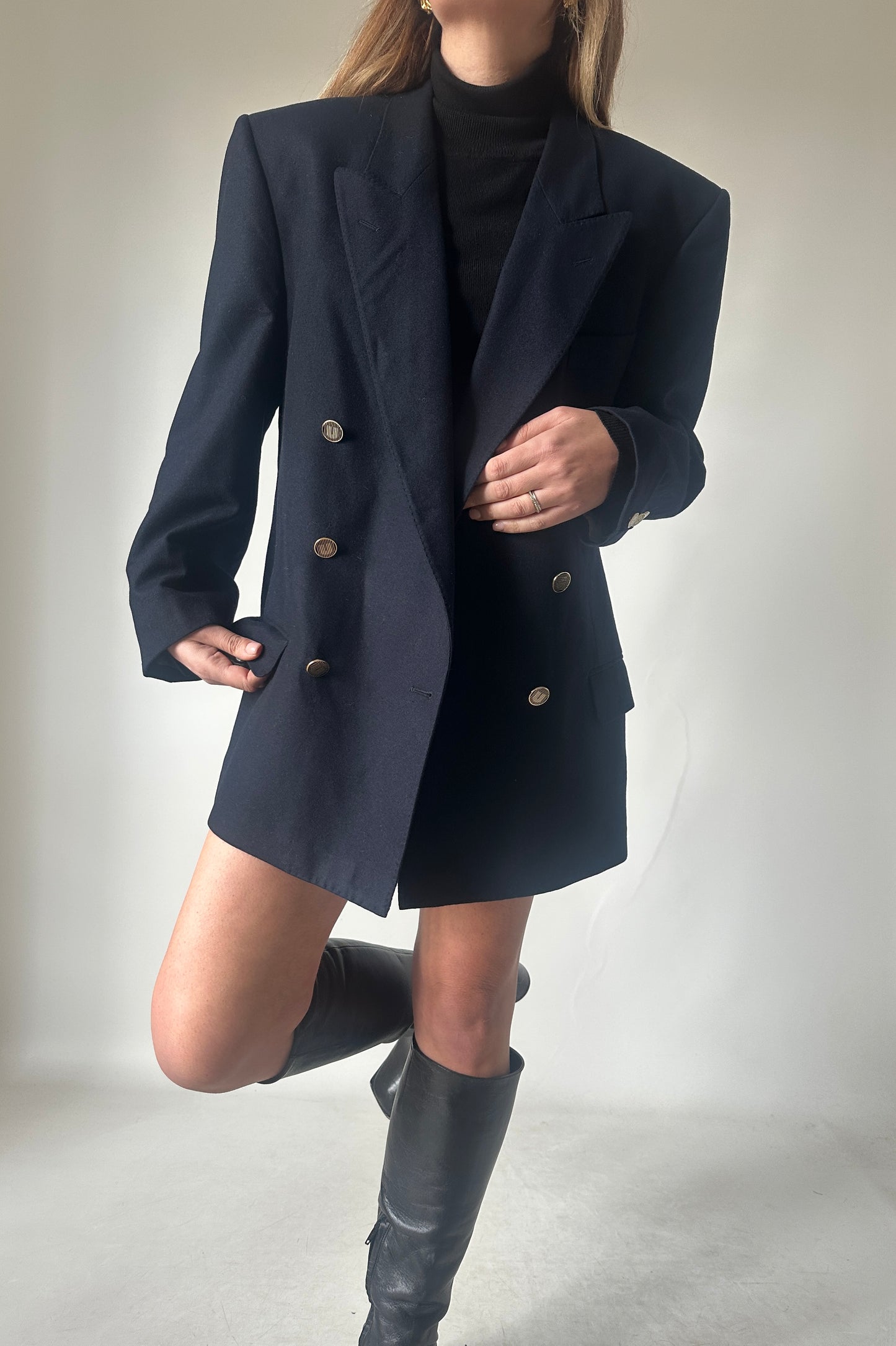UNGARO double breast virgin wool blazer