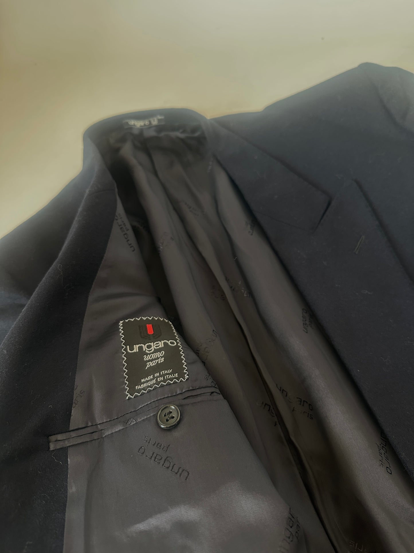 UNGARO double breast virgin wool blazer