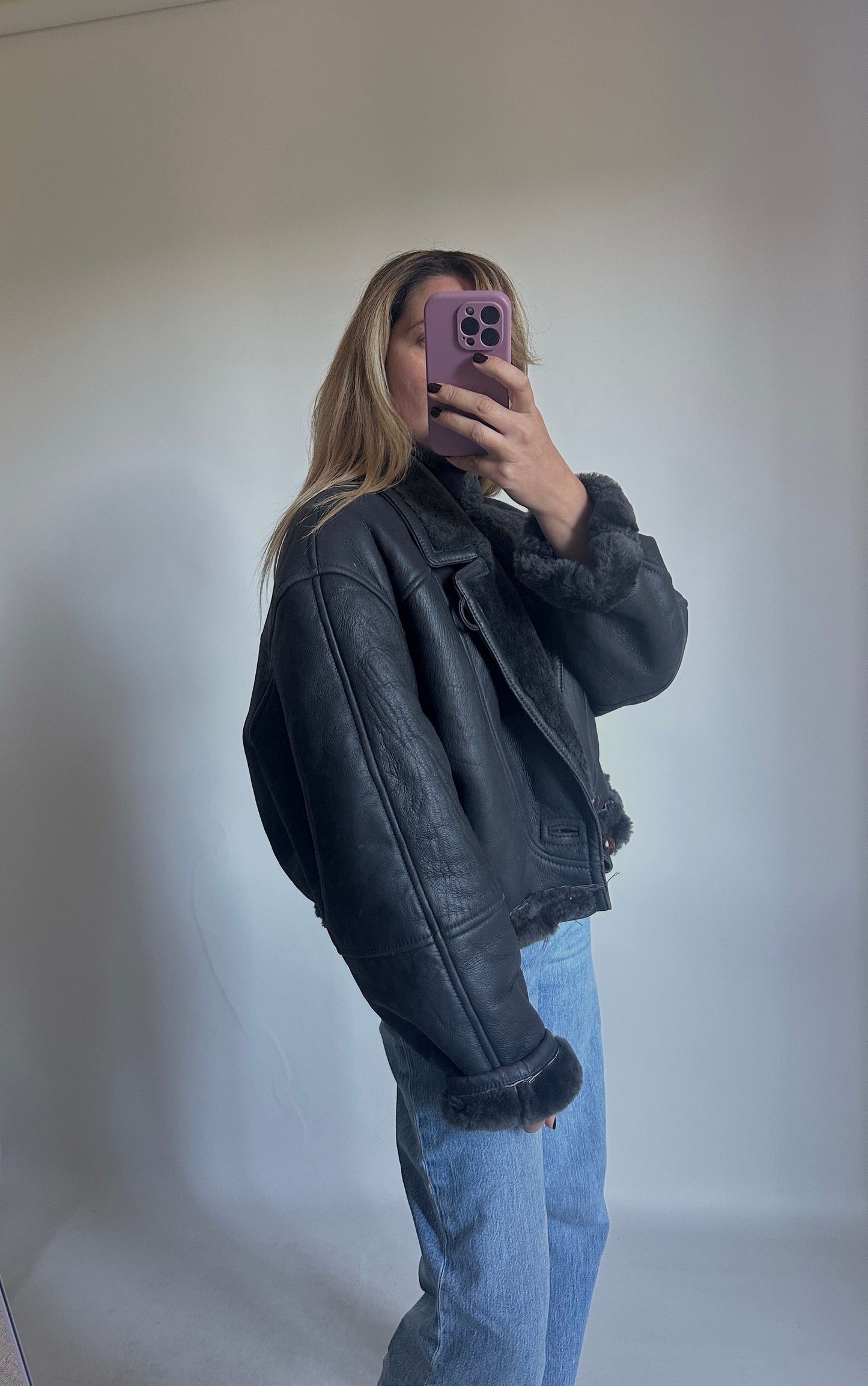 Petite antracite Shearling