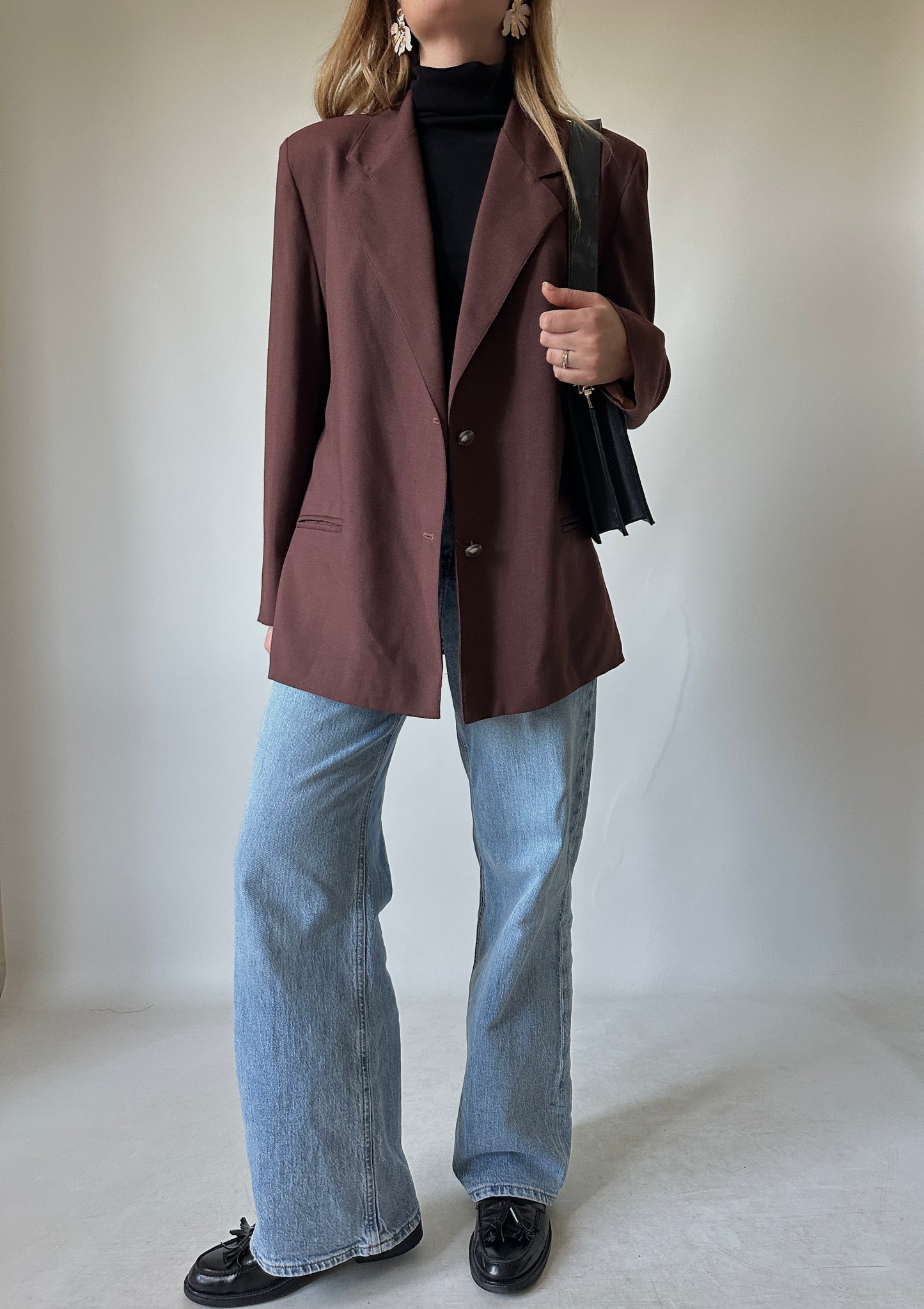 Burgundy precious blazer