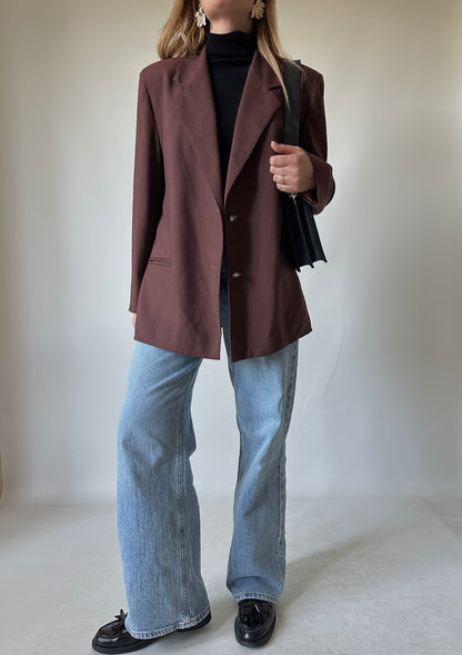 Burgundy precious blazer